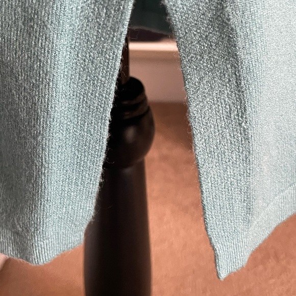 teal XL sweater with metal-look detail. Villa Milano pagoda blue - Picture 7 of 14